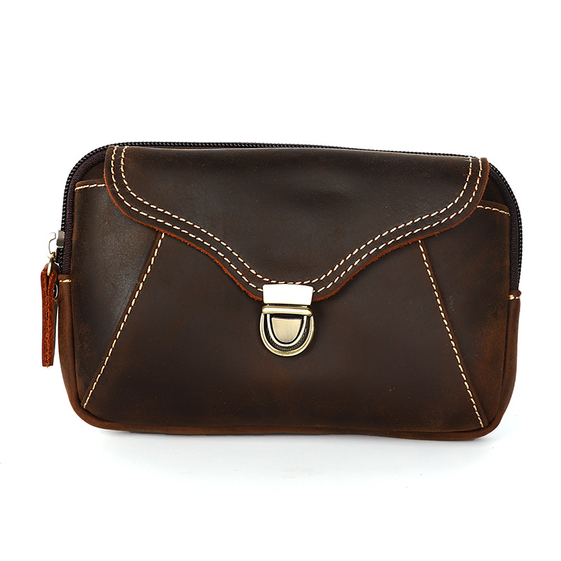 Leatherwork Designs - Bolso de cintura de cuero para