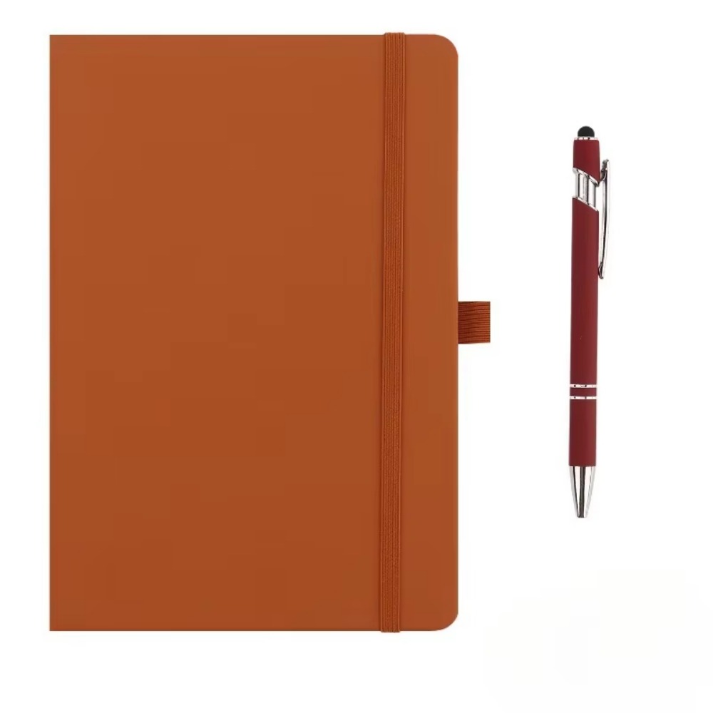 Leather Work Diary Covers - Mini cuadernos de bolsillo con banda