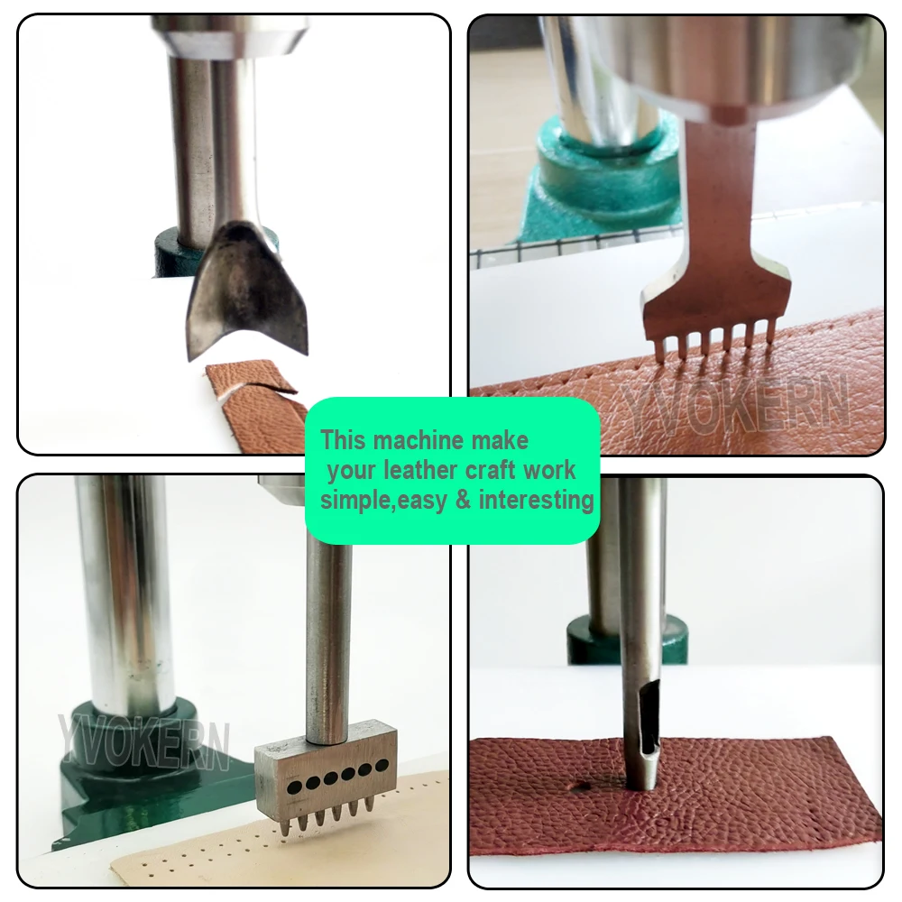 Máquina perforadora de agujero - Leatherwork Hand Press reseña y precio