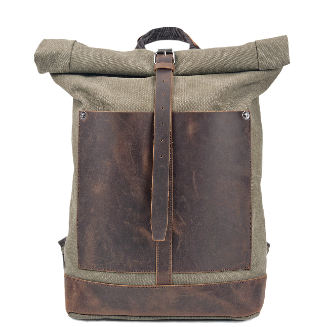 Mochila de Lona Encerada para  - Leather Work Rucksack Mens reseña y precio