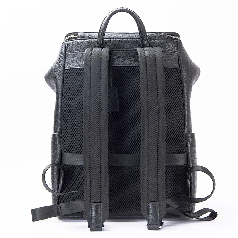 Mochila de cuero genuino para  - Leather Work Rucksack Mens reseña y precio